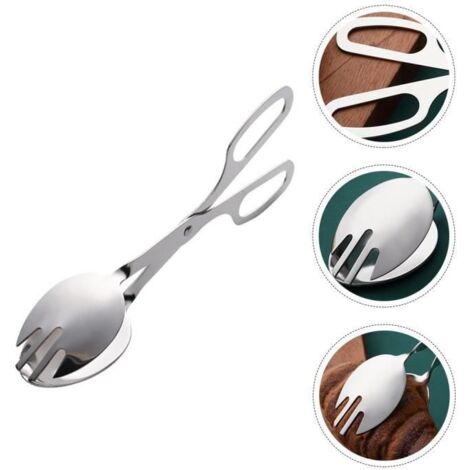 Pince à aliments - Cuisine - Acier inoxydable - Robuste - Léger - Confortable à utiliser (1/4)