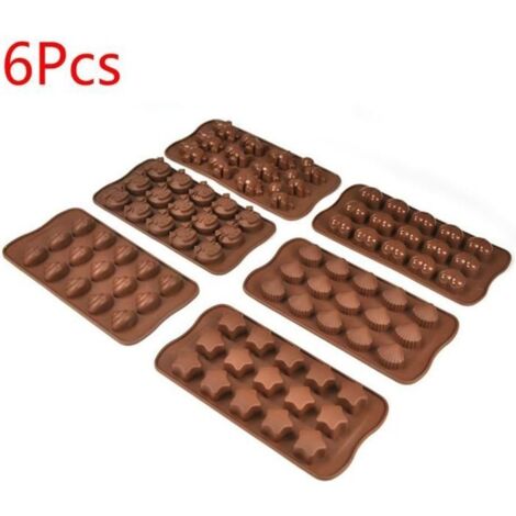 Moules À Chocolat Moules En Silicone Candy Moule 6Pcs Moules En Silicone Candy Antiadhésif – Moules En Silicone Pour Chocolat (1/4)