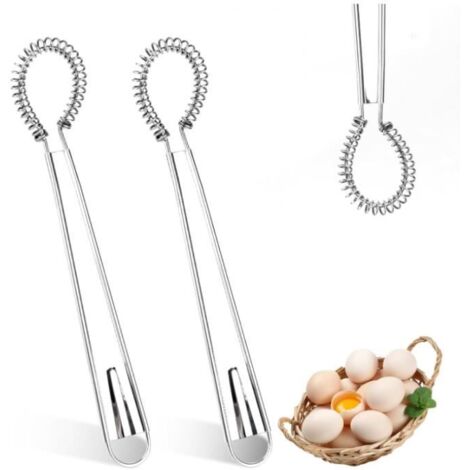 Fouet de cuisine - Inox - 2 Pièces - Facile à nettoyer - Compatible lave-vaisselle - Design suspendu (1/4)