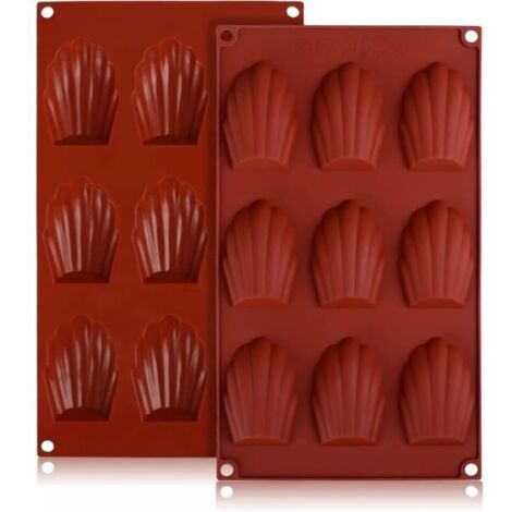 Moule à Pâtisserie - Noname - 2pcs - Silicone Antiadhésif - 9 Cavités - Température -40 à 230°C (1/4)