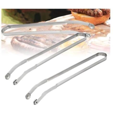 2 Pièces Pince Barbecue Longue 38cm, Pince Retourne Saucisse, Pince Cuisine Inox, Pince à Grillade, Pince a Barbecue, Barbecue - sh (1/4)
