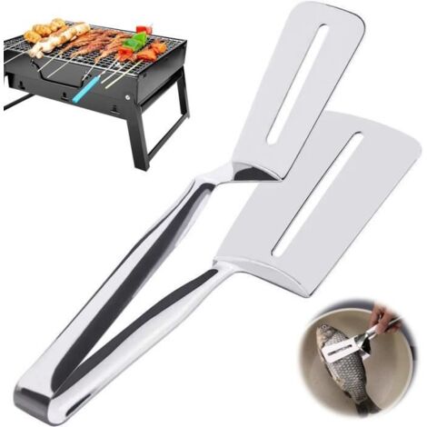 Pince de Cuisine - Non spécifié - Pince à Barbecue - Acier inoxydable - Argent - 25.8x7.2x10.5cm (1/4)
