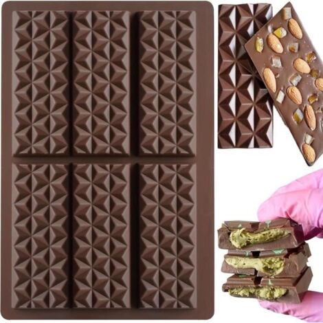 Moules à Chocolat - Non spécifié - 2 pièces - Silicone Antiadhésif - Marron - Compatible Lave-Vaisselle (1/4)
