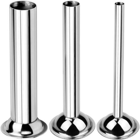 Poussoir à Saucisse - Haute Qualité - Acier Inoxydable - 3 Tubes - Diamètres 12/19/32 mm - Facile à Nettoyer (1/4)