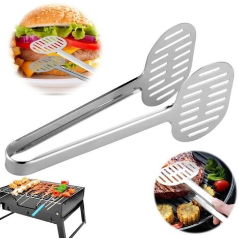 Pince de cuisine - Inox - 24 cm - Résistante à la chaleur - Facile à nettoyer - Multifonctionnelle (1/4)