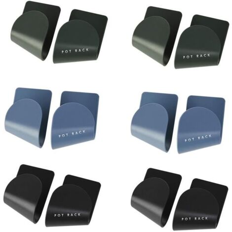 Support de Couvercle - Multifonction - 6 Paires - ABS - 8x5x4.5 cm - Couleurs Variées (1/4)