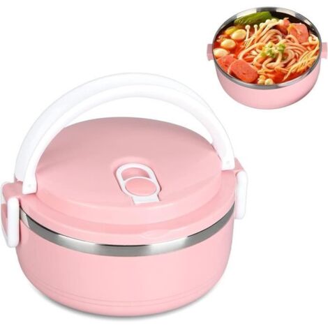 Boîte isotherme - Non spécifié - 700ML - Acier inoxydable - Rose - Rectangulaire (1/4)