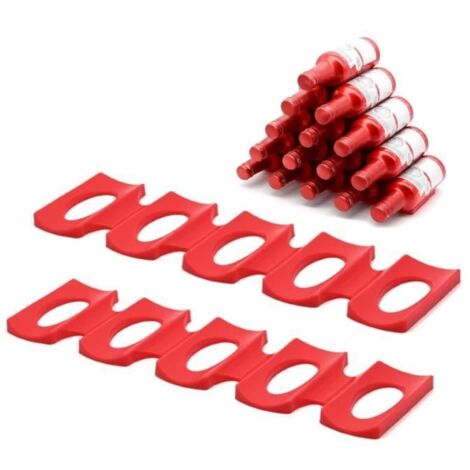 Porte Bouteille Frigo, en Silicone Antidérapant Tapis Rangement Frigo Organisateur en Pliable - Peut Contenir Un Maximum (1/4)