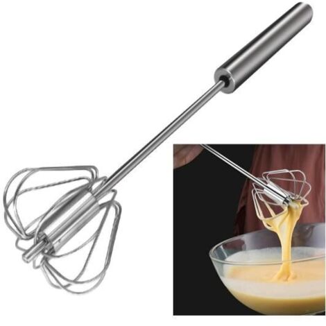 Batteur à œufs - Non spécifié - Acier inoxydable 18/8 - Compatible lave-vaisselle - Mélangeur rotatif (1/4)