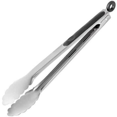 Pinces griller Premium Pinces cuisine Pinces universelles acier inoxydable avec silicone pour griller, faire cuire au four et servir (1/4)