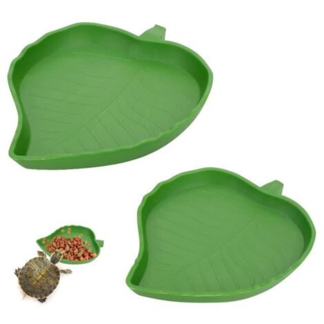 Lot de 2 bols à eau pour reptiles - Pour lézards, hamsters, serpents - 2 tailles (1/4)