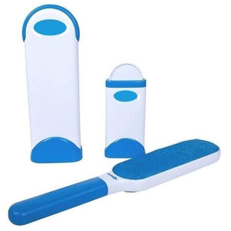 Brosse de Nettoyage Pinceau d'Animaux de Compagnie Generic - Bleu - Plastique (1/4)