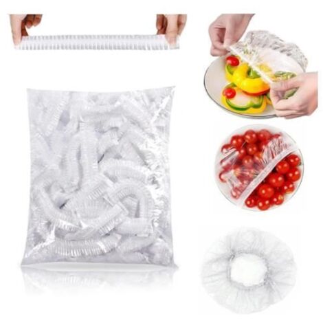 Sacs de Conservation - Non spécifié - 300 Pièces - Élastiques - PE de qualité alimentaire - Transparent (1/4)