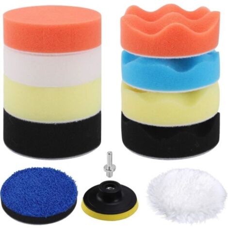 Éponge de Polissage - Non spécifié - 12 Pièces - 80mm - M10 Adaptateur - Haute Qualité (1/4)