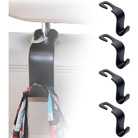 Lot de 4 crochets pour appuie-tête de voiture-Crochets portables - Accessoires de voiture - Accessoires intérieurs pour appuie-tête (1/4)