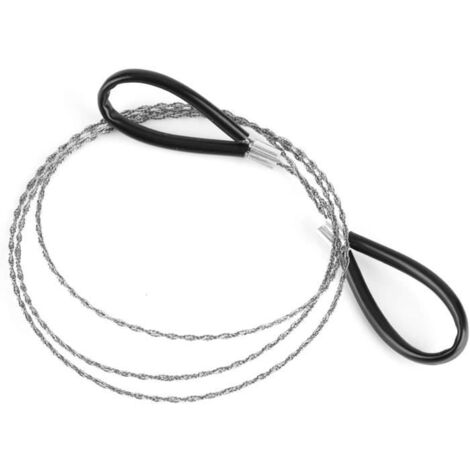 Scie de survie,Scie à Fil d'acier Extérieure Outil de Survie pour Trousse de Survie en Plein air Chasse aux Engins de Chasse (1/4)