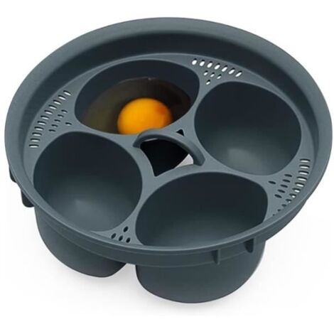 Cuiseur à œufs - Silicone - 4 œufs - Sans BPA - Haute résistance - Compatible lave-vaisselle (1/4)