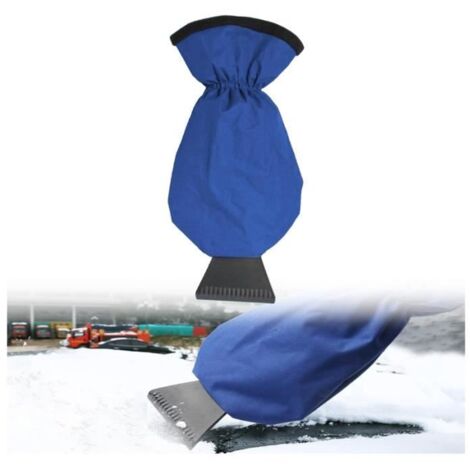 Grattoir Vitre Voiture avec Gant, Gratte Givre Pare-Brise Moufle, GrattoirProfessionnel Rencontre Le Meilleur Grattoir, Bleu (1/4)