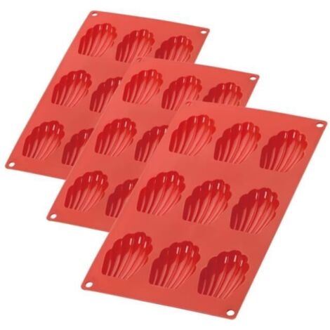 Moules en silicone - Non spécifié - Lot de 3 - Anti-adhérent - Flexible - Compatible lave-vaisselle (1/4)