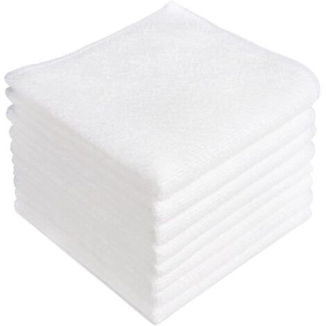 8Chiffons de Nettoyage en Microfibre, Torchons Lavette Microfibre Ménage Plus Doux, Plus Absorbants, Non Pelucheux, pour Maison, (1/4)