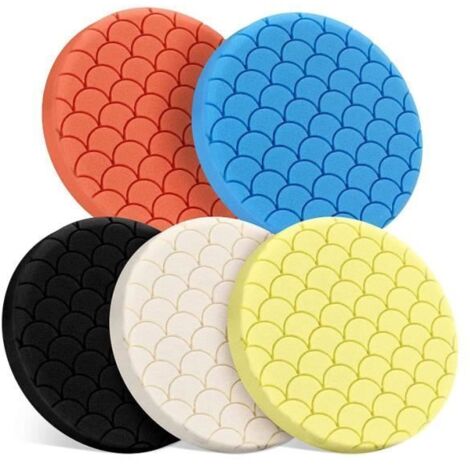 Tampons de Polissage - Non spécifié - 5 Pièces - 88,9 mm - Lavables - Multi-couleurs (1/4)