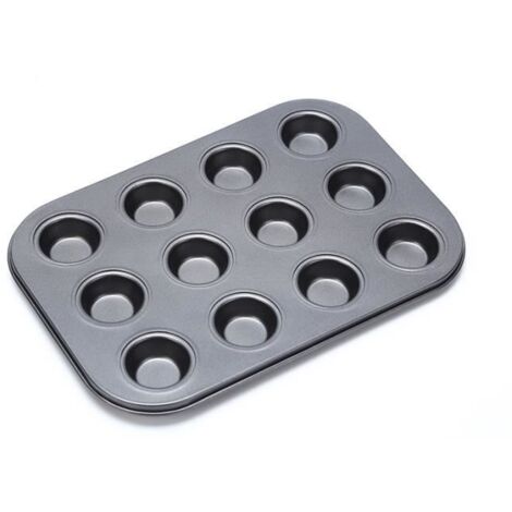 Moule à gâteau - Non spécifié - 12 cavités - Acier au carbone - Antiadhésif - Outil de cuisson (1/2)