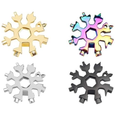 Outil Multifonction Flocon de Neige 18-En-1, Outil Multifonction Flocon de Neige, Outil Flocon Neige, Outil Multifonction 18 en 1 (1/4)