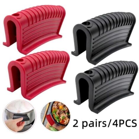 Poignée de casserole - Amovible - Silicone - Anti-brûlure - Antidérapante (1/4)