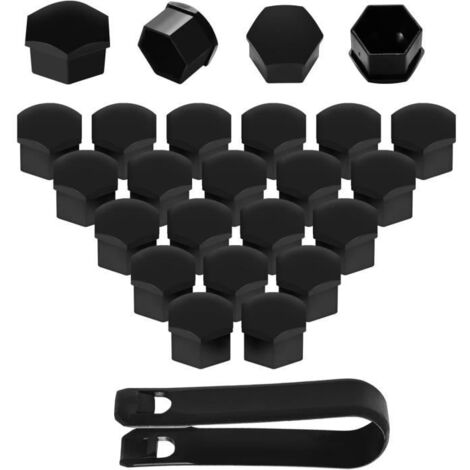 Ensemble de 20 pièces de Bouchons de boulons de Roue de 17 mm – Couvercles protecteurs pour boulons et écrous de Roue (1/4)
