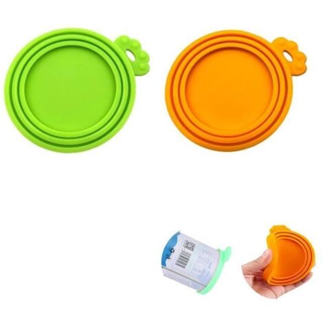 Couvercle en Silicone - Noname - 2 Pièces - Réutilisable - Étanche - Pour Aliments en Conserve (1/4)