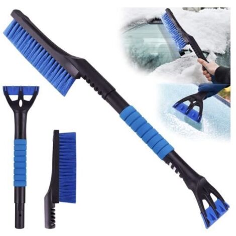 2 en 1 Grattoir Voiture avec Balais à Neige pour Auto, Grattoir Pare Brise, Amovible grattoir à Glace Longue poignée Ergonomique (1/4)