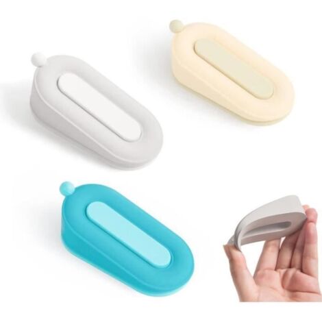 Cale porte - Non spécifié - Modèle beignet - PVC - Jaune, blanc, bleu - 10x4.8x3.5 cm (1/4)