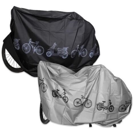 Housse de protection pour vélo - Étanche - Anti-poussière - UV - Lot de 2 - Dimensions 210x100 cm (1/4)