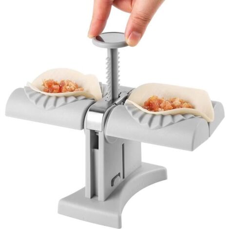Moule Ravioli, Machine à raviolis automatique, moule à raviolis en acier inoxydable à double tête automatique pour boulettes. (1/2)