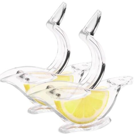 Lot de 2 à citron manuel, acrylique presse-agrumes en forme d'oiseau Facile à nettoyer pour citron vert, orange et (1/4)