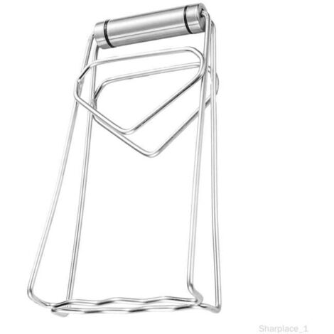Pince à bol pliable - Maison - Acier inoxydable - 198mm x 90mm x 105mm - Antibrûlure - Facile à utiliser (1/4)