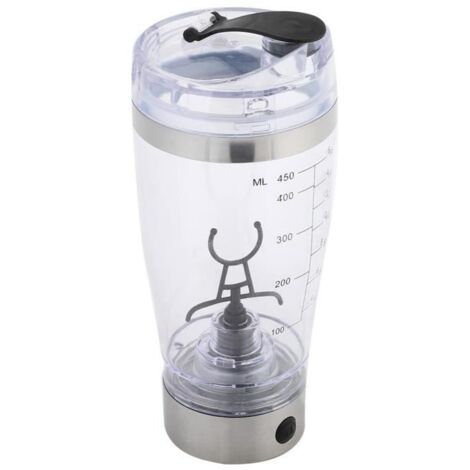 Presse fruit,Mélangeur Portable de 450mlNouvelle tasse à remuer électrique en acier inoxydable USB mélangeur automatique pour jus (1/4)