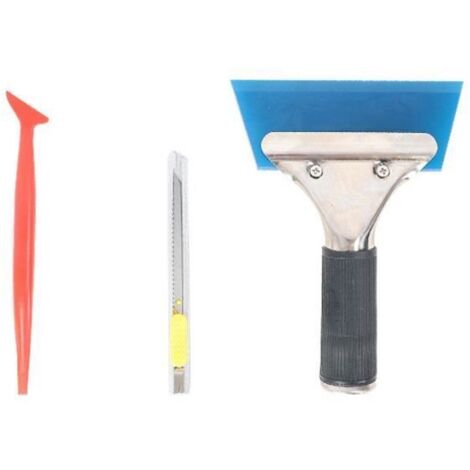 Silicone Raclettes de Nettoyage,Raclette en caoutchouc silicone pour installation de vitres de voiture,emballage en vinyle,nettoyage (1/4)
