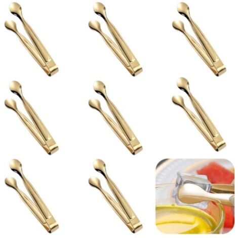 Pince à Glaçons - Pince à Bonbons - Acier Inoxydable - 11 cm - Mini Taille (1/4)