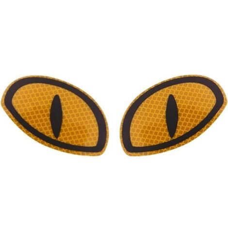 Autocollants réfléchissants - Sécurité - Design yeux de dessin animé - Facile à appliquer - PVC résistant (1/4)