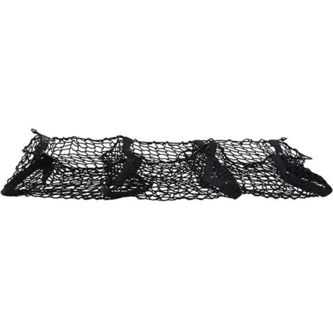 Filet de Coffre de Voiture Poche 3 Poches Coffre Cargo Organisateur Maille Filet de Rangement pour Voiture (Noir)[469] (1/4)