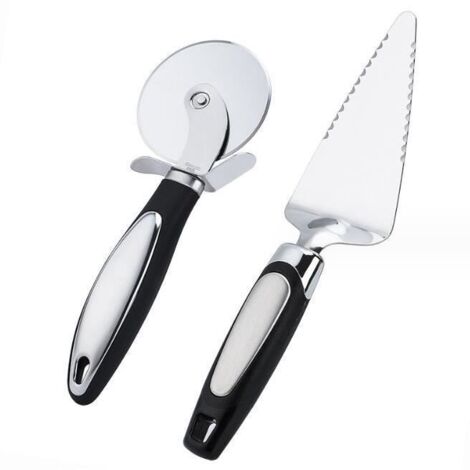 Pelle à gâteau - Pinsheng - Acier inoxydable - Ergonomique - Bords dentelés - 25x6.5cm (1/4)