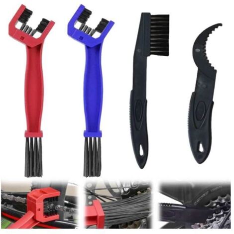 Brosse Nettoyage de Moto, Brosse de Nettoyage de Chaîne, Brosse Chaine Moto, Brosse Nettoyer Velo, Brosse de Nettoyage de Chaîne (1/4)