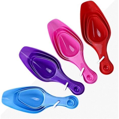 Cuillères à Mesurer - Multifonction - 4 PCS - Plastique - Réutilisables - Non toxiques (1/4)