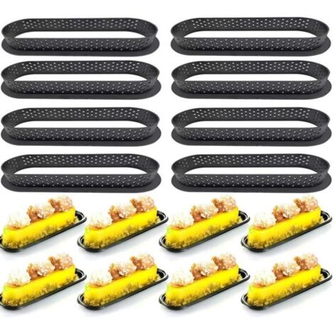 Moule à gâteau - Ovale - 8 PCS - Réutilisable - Compatible congélateur et lave-vaisselle (1/4)