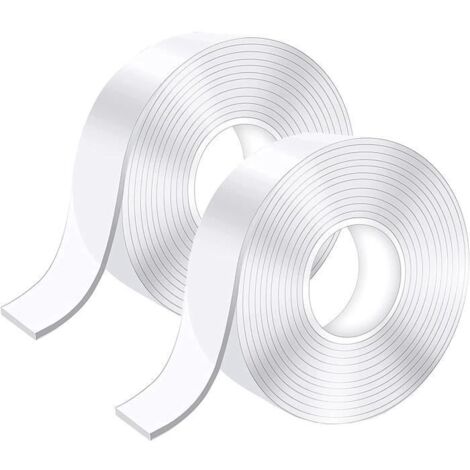 Ruban Adhésif Double Face Extra Fort - Nano Tape - Transparent - Multi-usages (1/4)