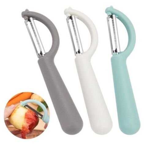Éplucheur de fruits et légumes - Professionnel - Acier inoxydable - 3 pièces - Confortable - Universel (1/4)