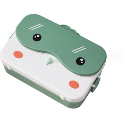 Boîte à bento - Lunch Box - 2 compartiments - Étanche - Pour enfants et adultes (1/4)
