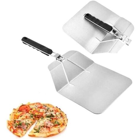 Pelle à pizza - Cuisine - Acier Inoxydable - Pliable - Poignée Ergonomique - 540mm x 255mm (1/4)
