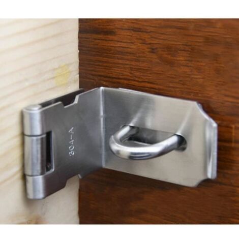 Verrouillage lourd pour cadenas,Verrou de porte,90 degrés,Verrou de sécurité en acier inoxydable pour porte coulissante/coulissante (1/4)